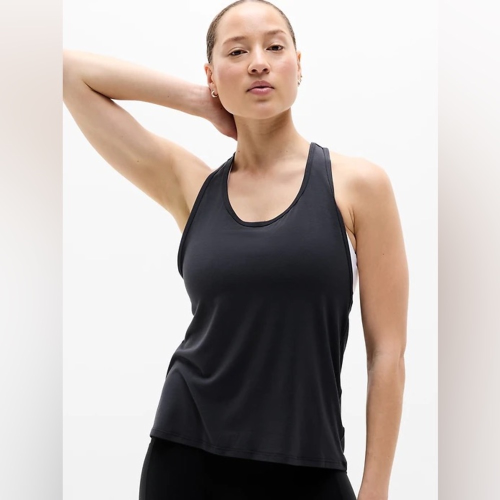 Athleta Black Racerback Tank Top
